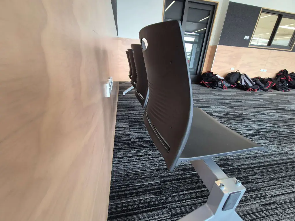 NZ Commercial-Grade Tandem Beam Seating-Side View.webp